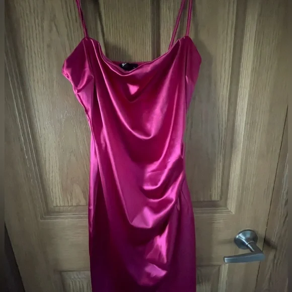 sachin and babi light blue dress Windsor mid length purple satin dress main image 0